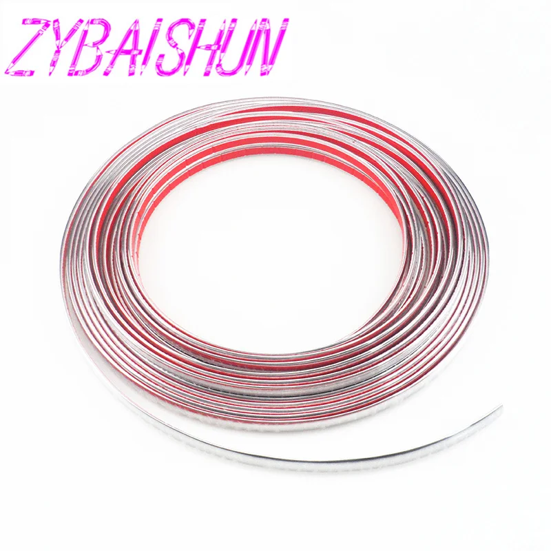 10mm x 15m car chrome hair styling tools decoration band decoration for  Audi all series Q3 Q5 SQ5 Q7 A1 A3 S3 A4 A4L A6L A7 S6