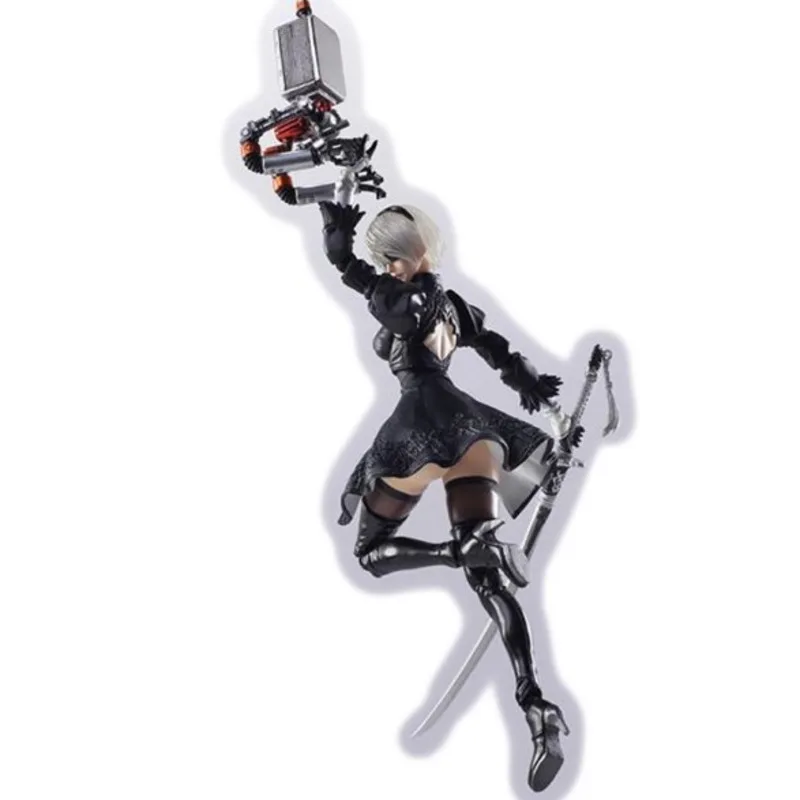 ПВХ NieR Automata YoRHa No.2 тип B 2B 15 см комикс Pa Change экшн-модель Боевая аниме фигурка