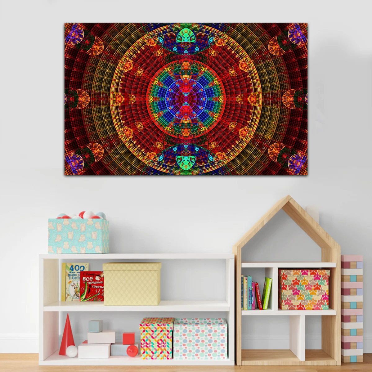Psychedelic вихревой плакат холст Художественная печать живопись плакаты на стену