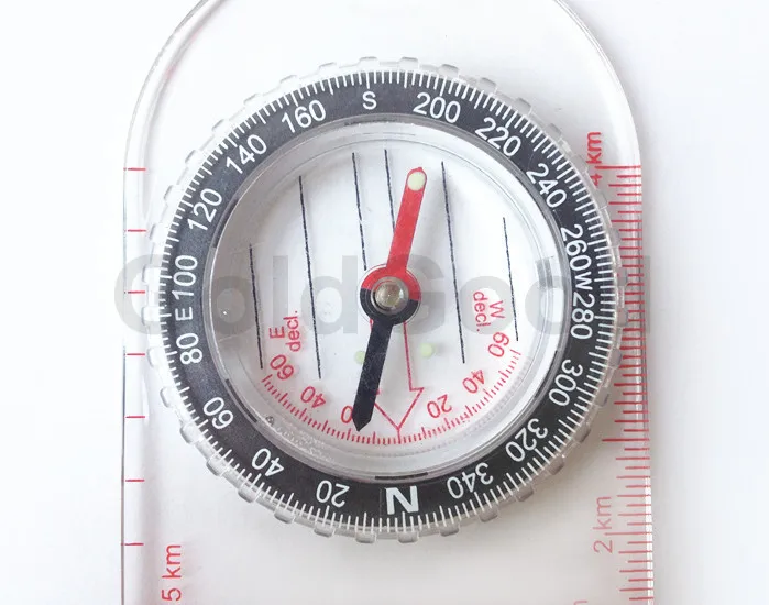 Map Scale Compass With Neck Strap Outdoor Camping Hiking Special Baseplate Ruler | Спорт и развлечения
