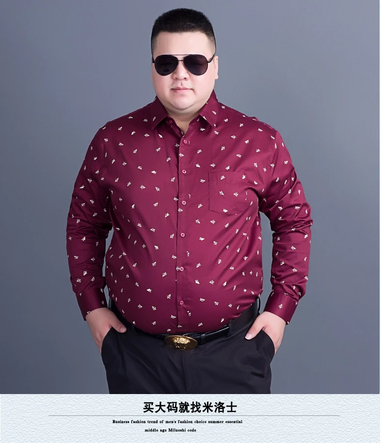 Большие размеры 8XL 7XL 6XL Осенняя брендовая мужская одежда Slim Fit Мужская рубашка с длинными рукавами Мужская Повседневная рубашка в горошек Social Новинка