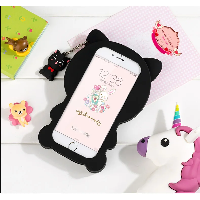 3D Cartoon Cute Lucky Cat Soft Silicone Back Cover For Samsung Galaxy S9 Plus Note 8 s9+ Phone Cases Coque Fundas Capa |