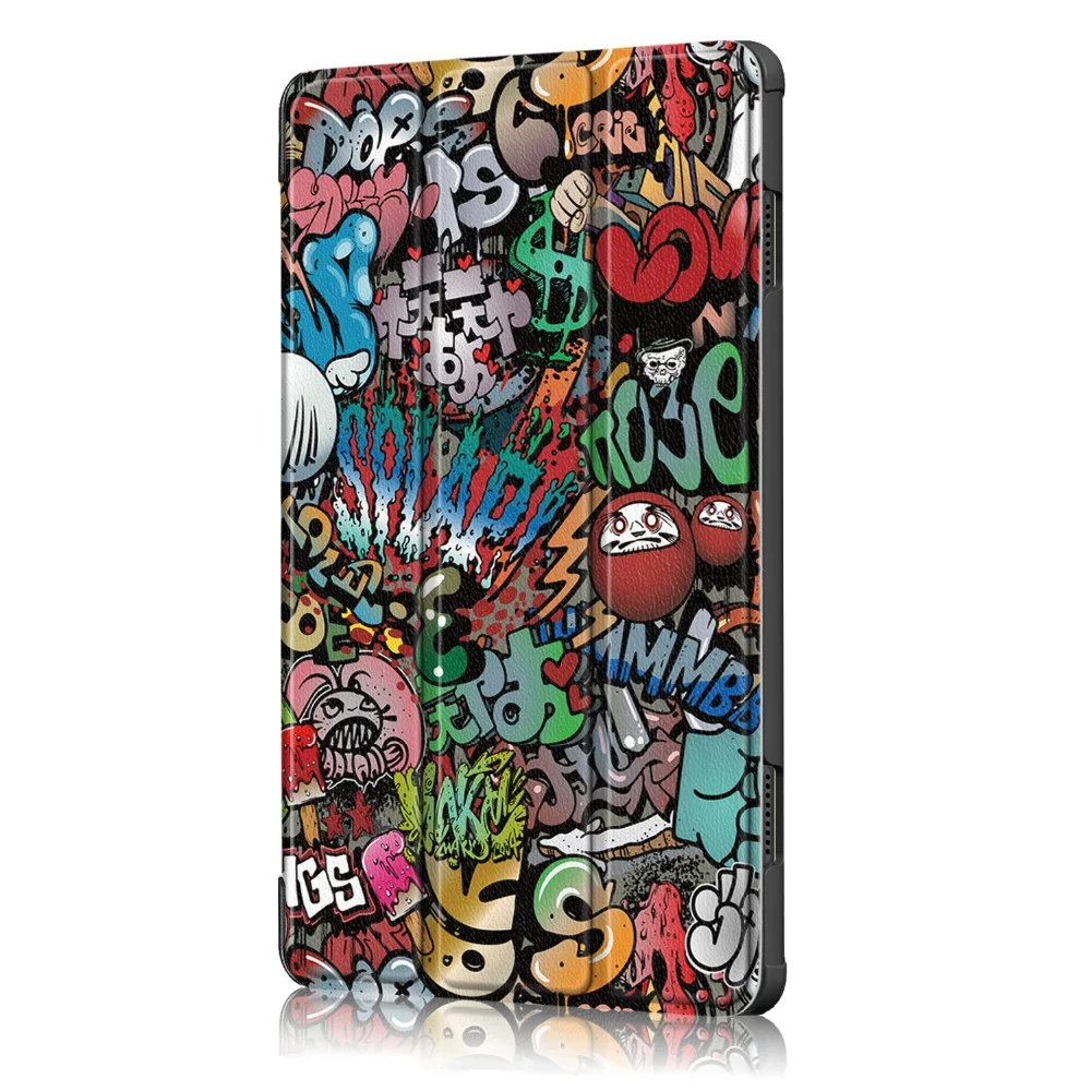 Чехол для lenovo Tab M10 TB-X605F с красивым принтом, трехслойный Магнитный чехол Tab M10 M 10X605 X605f, защитный чехол для планшета