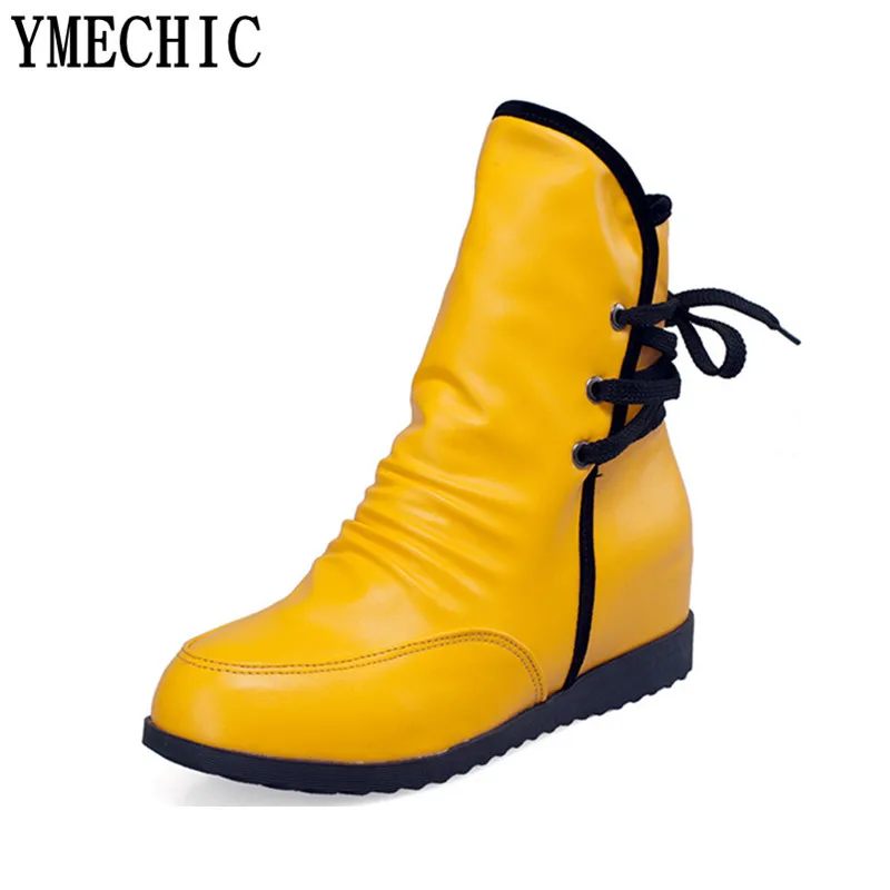 Женские ботильоны с перекрестной шнуровкой большие размеры|short boots|ankle bootsboots female |