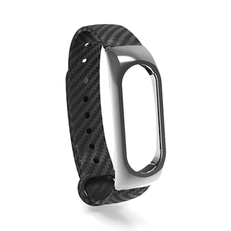 Умный Браслет для Xiaomi Mi Band 2 силиконовый браслет сменный ремешок из углеродного
