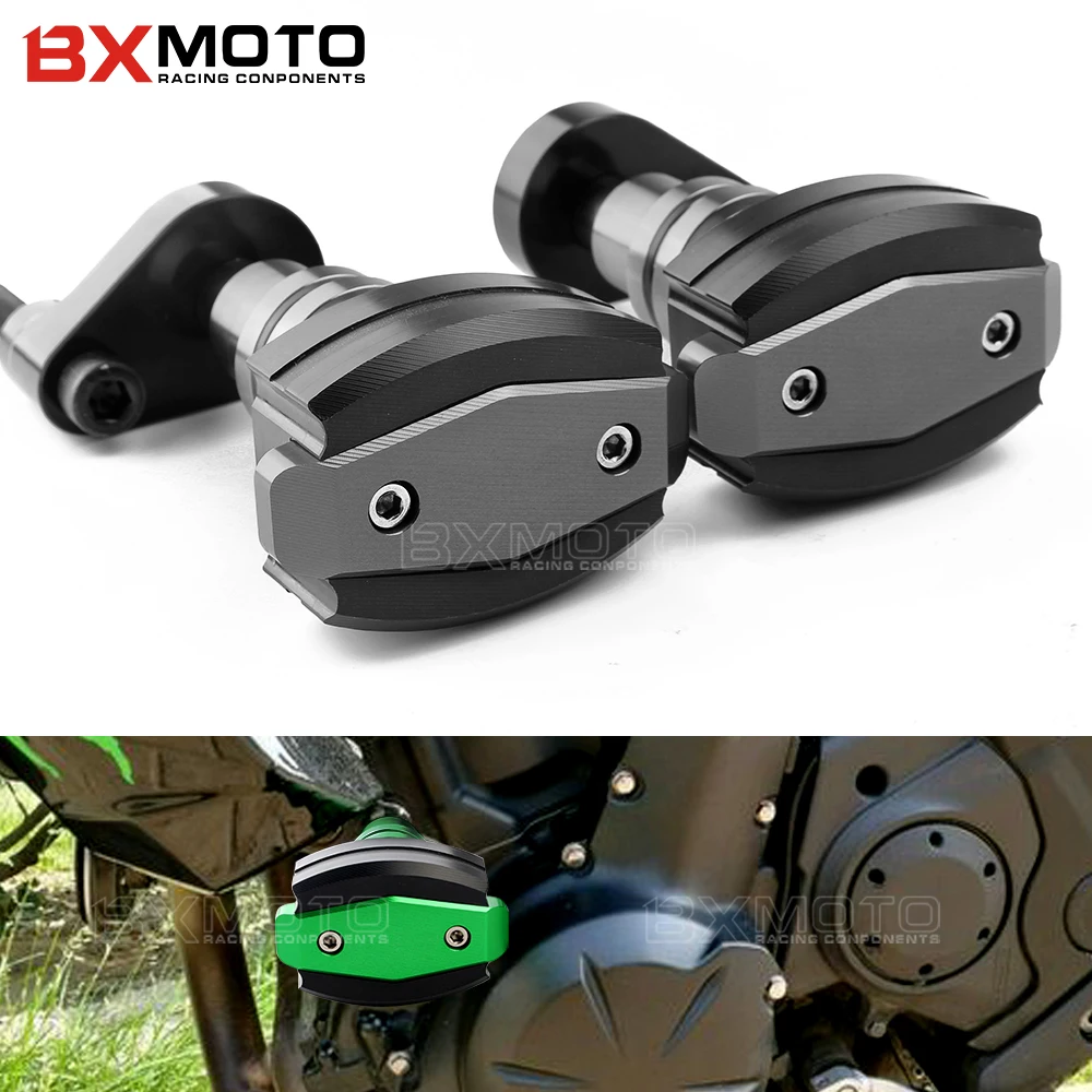 

For kawasaki ninja650 ER6N ER6F 2012-2015 2016 Motorcycle Accessories Cnc Frame Sliders Falling Protection Anti Crash Pad Sides