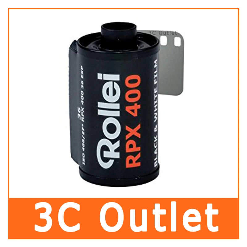 5 рулонов Rollei RPX 400 черно белая 135 пленка 35 мм 36 exp|Фотоплёнка| |