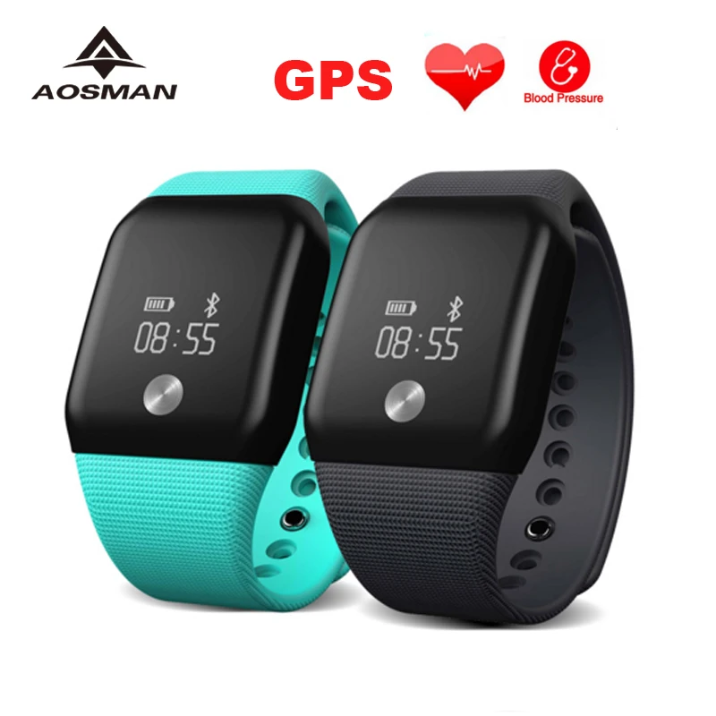 AOSMAN gps мужские спортивные часы A88S Монитор артериального давления сенсор пульса