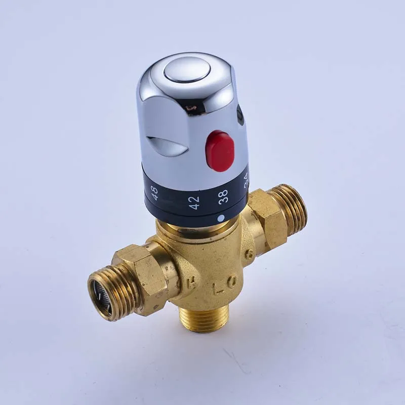 Free Shipping Brass thermostatic valve temperature mixing solar water heater parts mixer YT-5140 | Обустройство дома