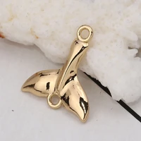 doreenbeads zinc based alloy connectors whale tail gold color silver color jewelry accessories 20mm 68 x 18mm 68 20 pcs