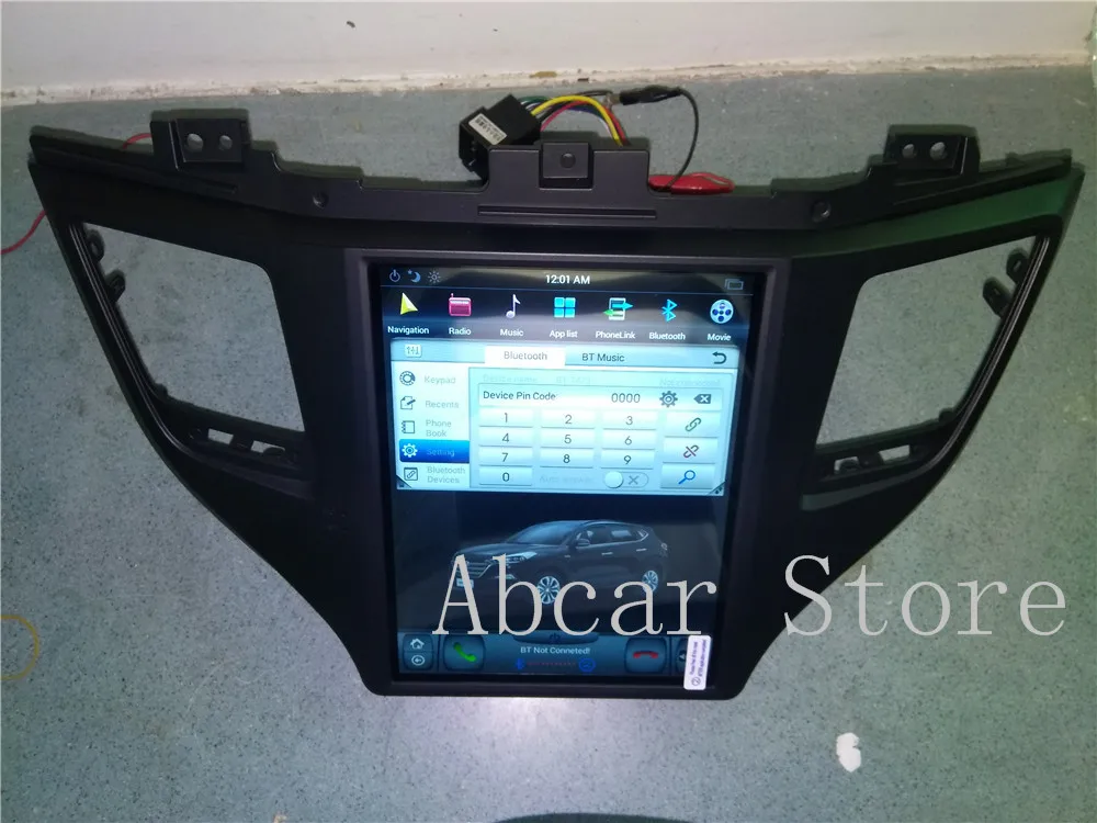 10,4 ''Tesla стиль Android 8,1 автомобильный dvd-плеер gps навигация для HYUNDAI Tucson IX35 стерео радио PX6 HDMI