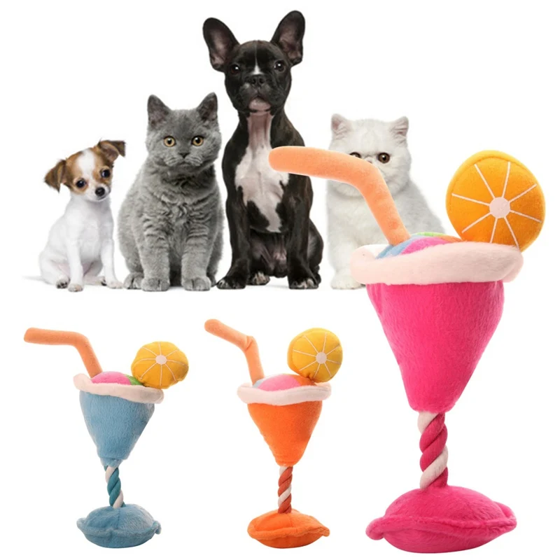 Милый собачий ледяной продукт Щенок Домашние животные игрушки пищалки крем