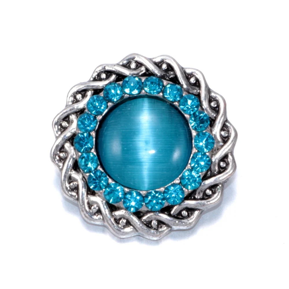 2017 белый цветочный узор 6 multi Цвет Опал горный хрусталь Шарм Пуговицы 18 мм