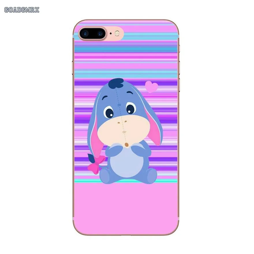 Transparent TPU Bag Case Lovely Donkey Art Eeyore For Samsung Galaxy S2 S3 S4 S5 Mini Alpha S6 S7 edge S8 S9 Plus J1 Grand Prime | Мобильные
