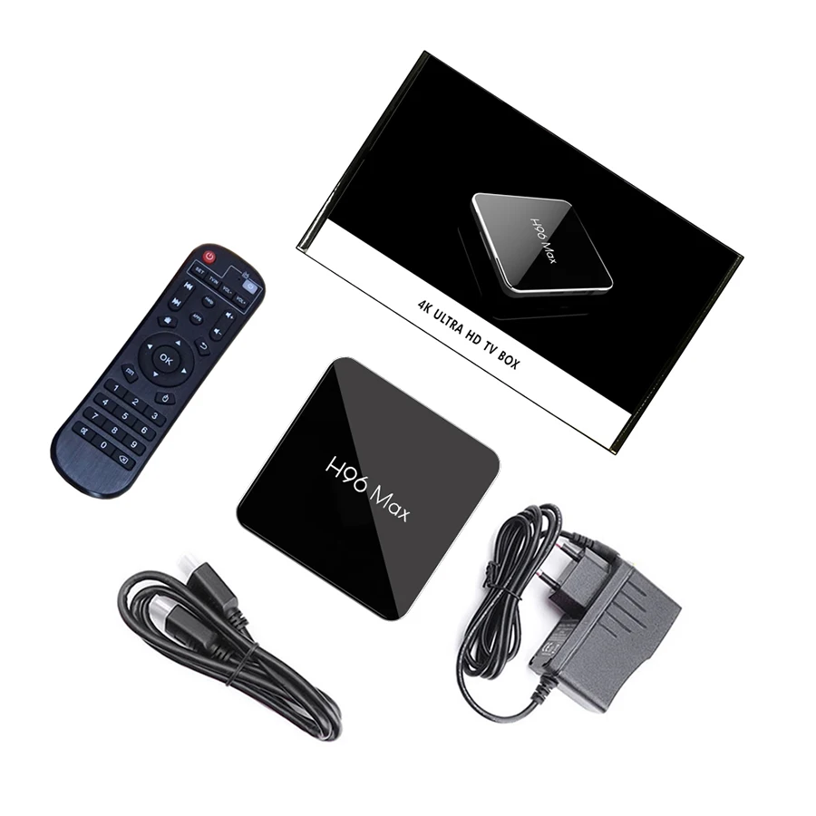 Последним Amlogic S905X2 Smart ТВ BOX Android 8 1 H96 Max X2 DDR4 4 GB 64 2 G/G Wi Fi Bluetooth K 3D Декодер каналов