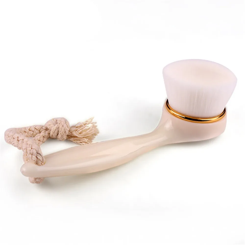 Профессиональная мягкая щетка для очищения лица с длинной ручкой глубокой