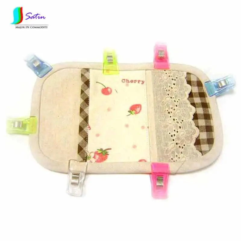 Clothing Help Accessory Patchwork Sewing DIY Crafts Knitting Crochet Quilt tools X Shape PVC Clear Colorful Plastic Clips S0034 | Дом и сад