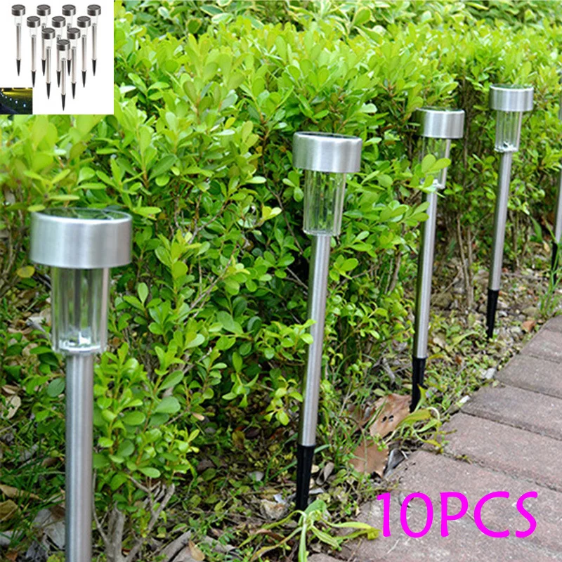 10 шт./лот светодиодная солнечная панель с шипами Точечный светильник для