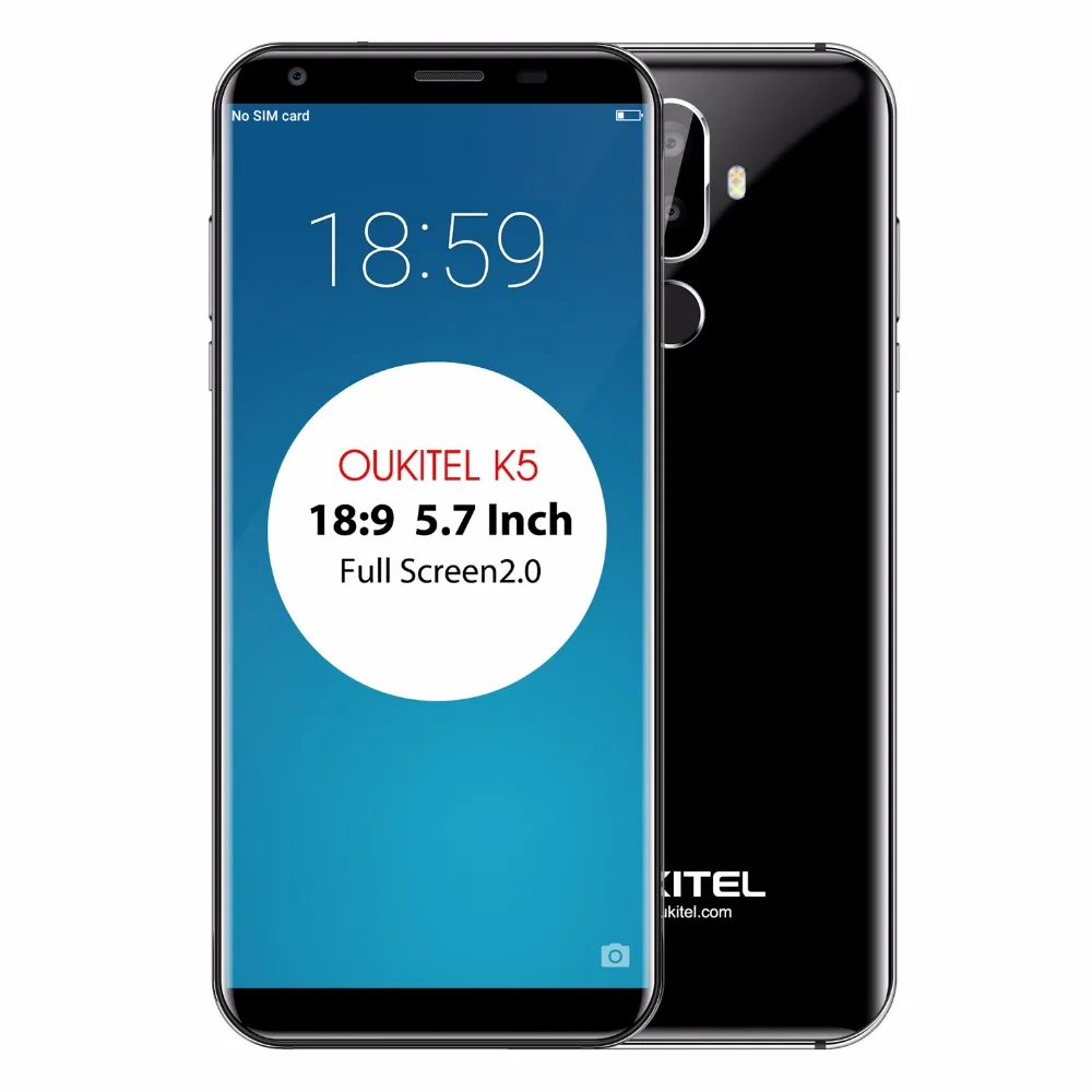 Oukitel K5 мобильный телефон 18:9 полный экран 5 7 'ƈ GB Оперативная память 16 Гб