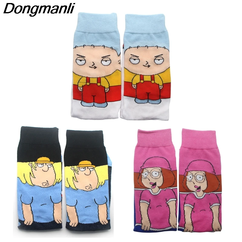 P3872 1 Pair Fashion Personalised Socks Family Guy Funy Happy Unisex Socks