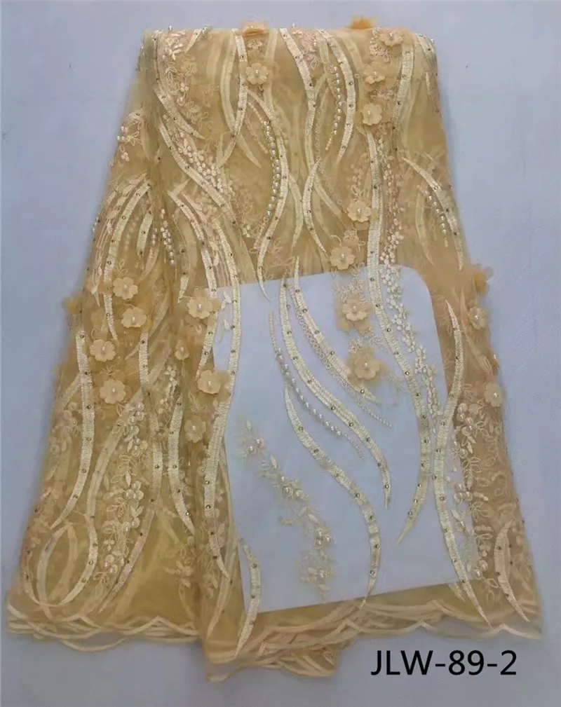 3d цветочное кружево с бусинами африканская вышитая французская Тюлевая