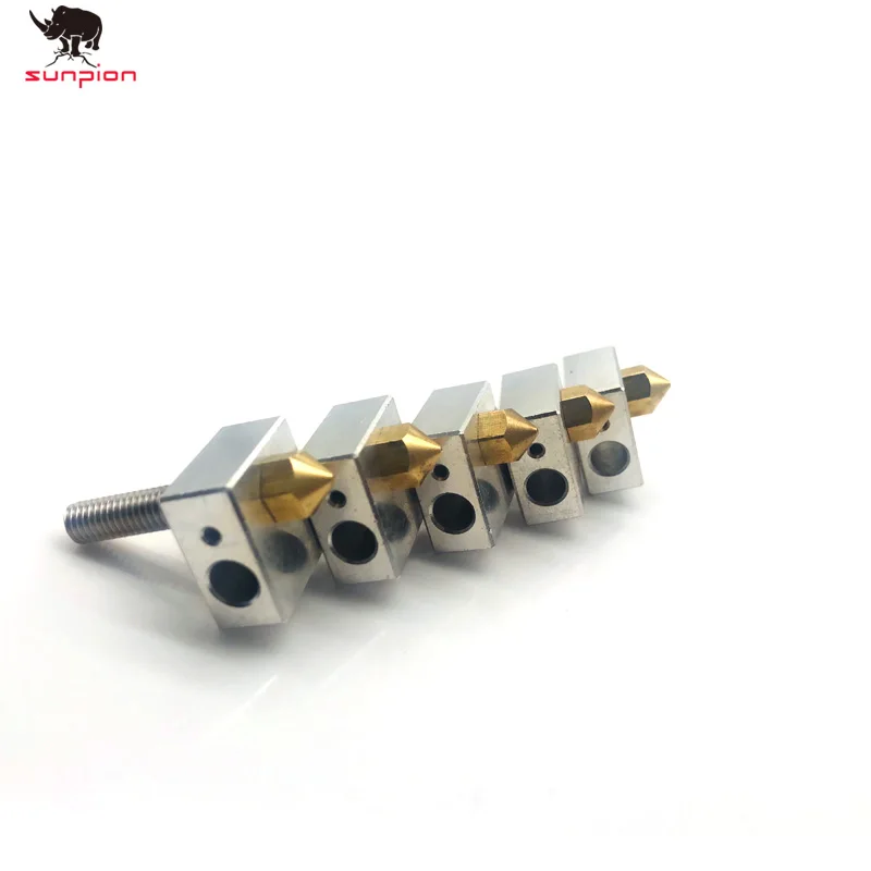 3D printer Accessories heating block MK8 Extruder Hot End Kit DIY Hot End print head heated Aluminum block MK8 Extruder 3D parts