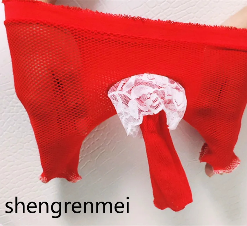 Мужские трусы боксеры Shengrenmei сексуальное нижнее белье для геев кружевные мужские