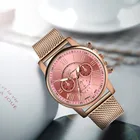 Новинка 2019, брендовые модные повседневные часы для женщин и девушек, Классические кварцевые наручные часы GENEVA с браслетом из нержавеющей стали, часы