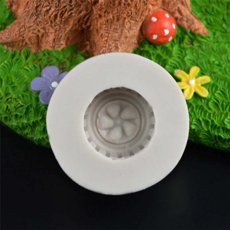 3D формы для мыла ручной работы маленькие автомобильные колеса шины Fondant торта Fimo