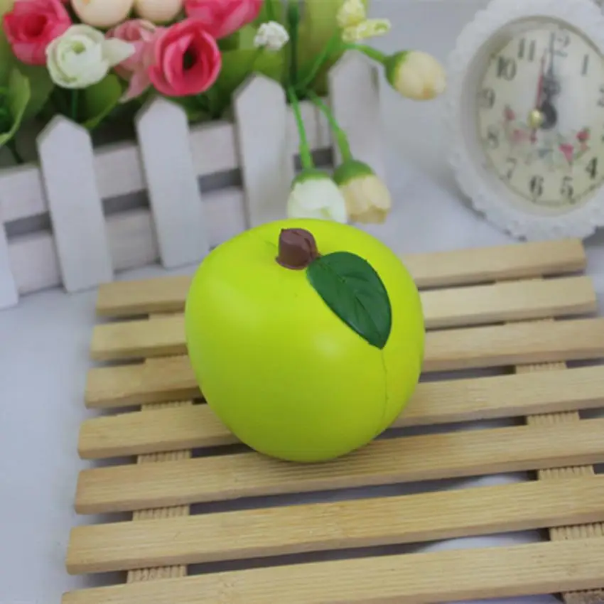 dolls Apple Cream Scented Slow Rising Toy Cell Phone Charms Pendant Strap Small Elastic Environmentally PU Green Z1201 | Дом и сад