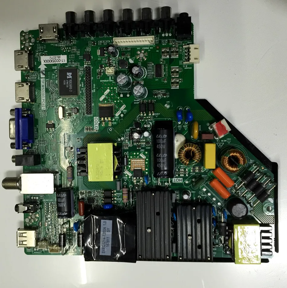 Оригинальная материнская плата 48LEDTV TP.MS3393.PC821 для LSC480HN08|Аксессуары оборудования