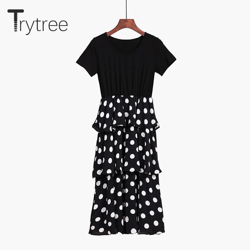 Trytree/летнее осеннее платье с поясом для женщин Повседневное эластичной резинкой