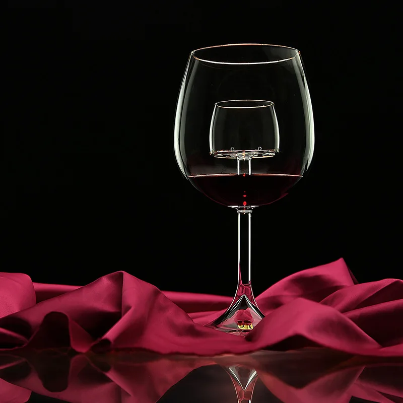 520ml 620ml Red wine glass cup Flat foot fountain High borosilicate gift Top quality | Дом и сад