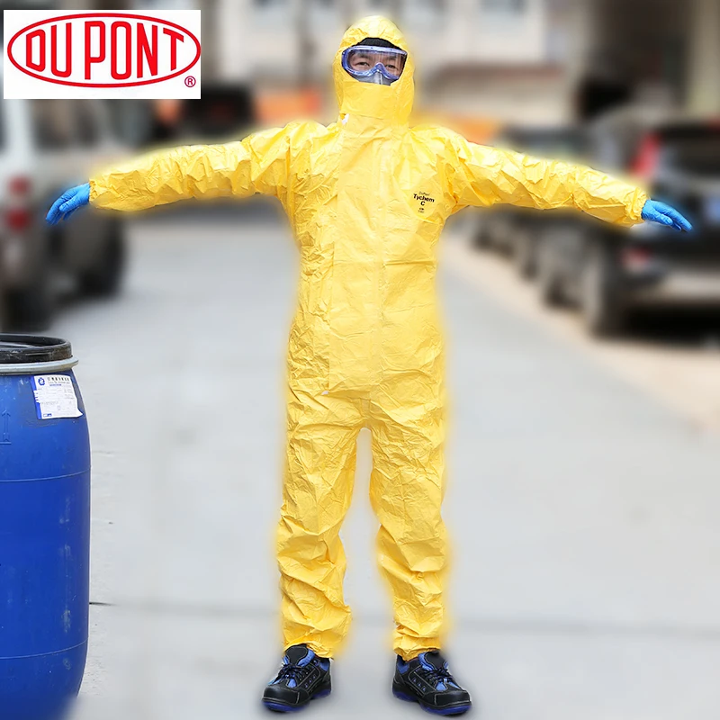 DuPont C Тип 3 высокой концентрации костюм химзащиты сильный кислотный щелочи