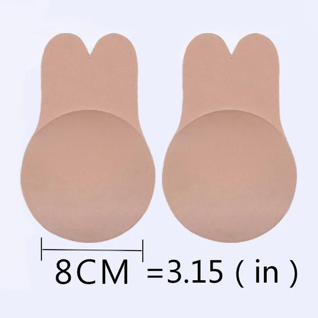 Beige-8cm Подтягивающая грудь Лента Нижнее белье Сексуальное белье аксессуары для женщин многоразовые силиконовые пуш-ап груди невидимая накладка на сосок клей бюстгальтер - Цвет: Beige-8cm