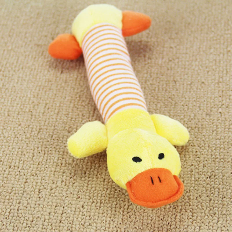 Cute Puppy Cat Squeaker Squeaky Plush Sound Toys Funny Pet Dog Chew Throw Squeak | Дом и сад
