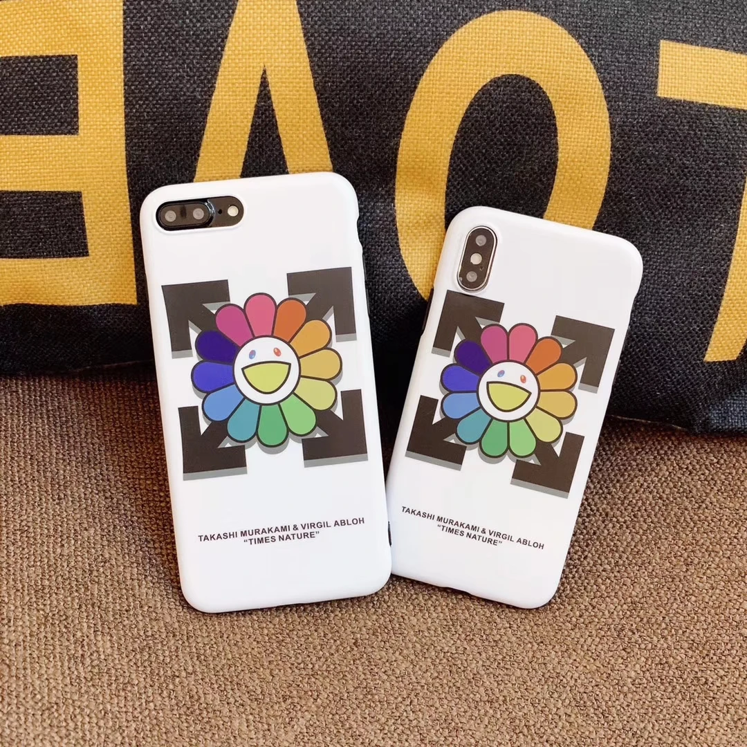 Новейший Модный чехол для телефона Smile Rainbow Flower Small Daisy Sunflower IPhone 8 7 6 6S Plus X XS XR Max TPU |