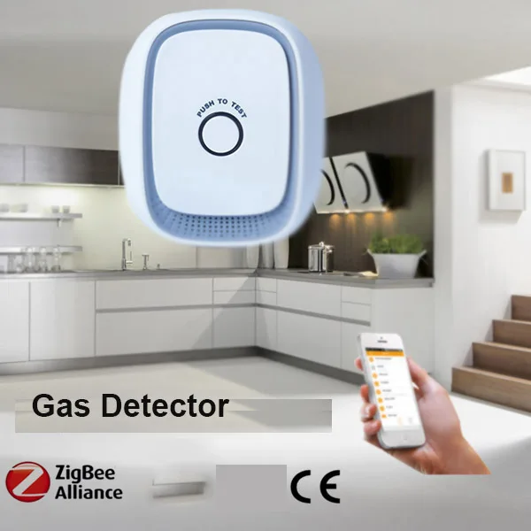 Беспроводной датчик утечки газа Zigbee детектор природного угля LPG Zigbee|detector co|gas