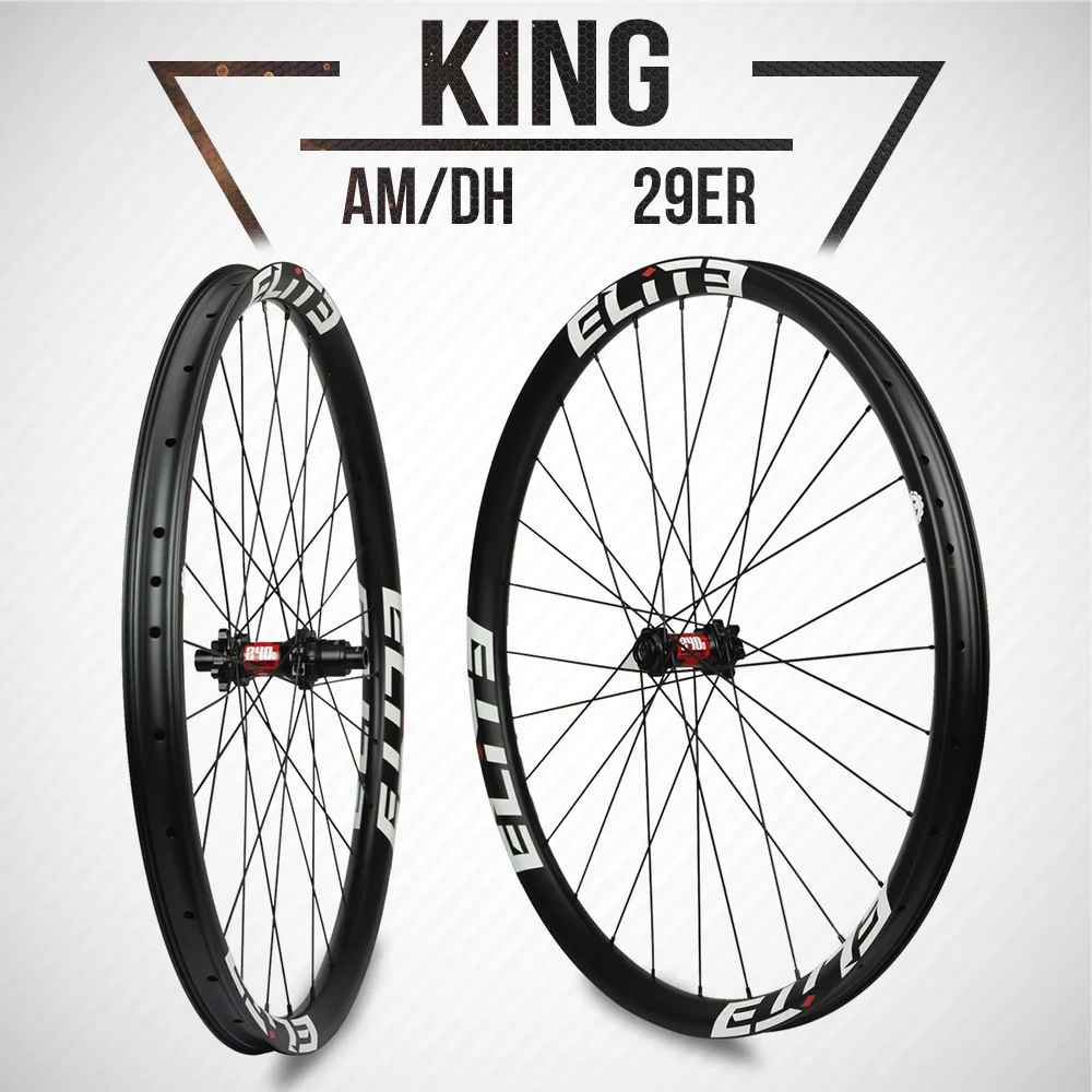 ELITE DT Swiss 240 серия MTB Wheelset 40 мм более широкий обод из углеродного волокна для 29er Plus AM