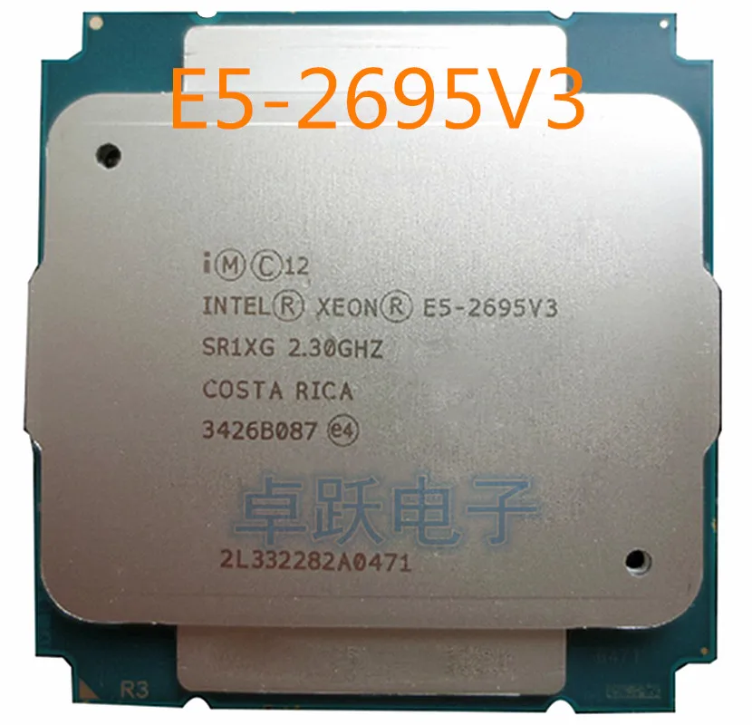 Оригинальный процессор E5 2695 V3 Intel Xeon QS версии E5-2695V3 2 3 ГГц 35 Мб 14 ядер 22 нм E5-2695 LGA2011