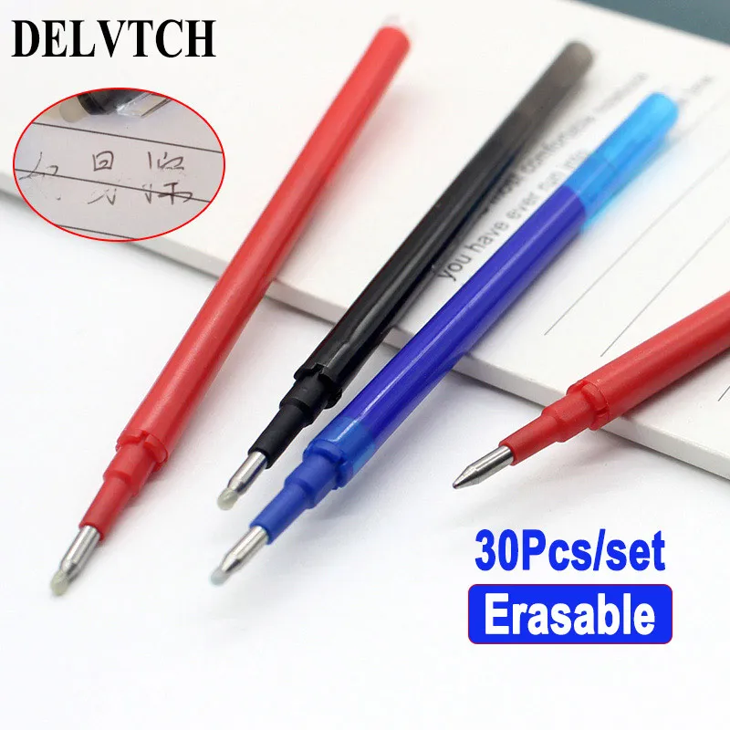 DELVTCH 30 шт. стираемая ручка Замена офиса школы письменные принадлежности синие