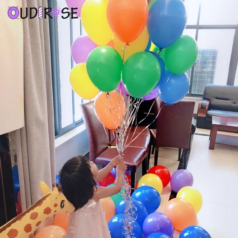 OUDIROSE 5 шт 12 дюймов конфетти блестки латексные воздушные шары Свадебные украшения