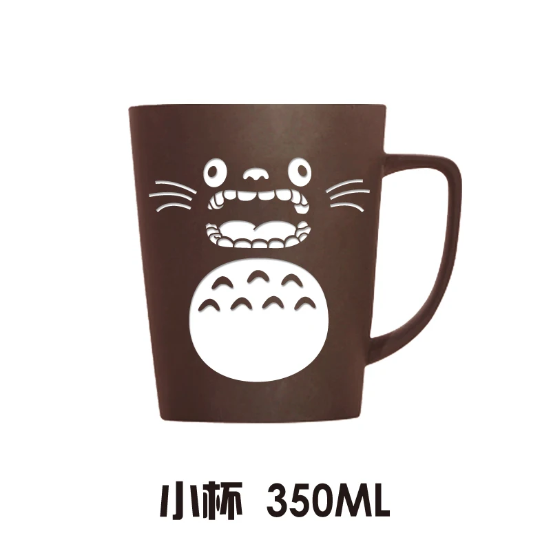 Милый мультфильм Tonari No Totoro керамика кофейная кружка аниме большой емкости Шиншилла чайная чашка с крышкой Ложка Рождественский подарок