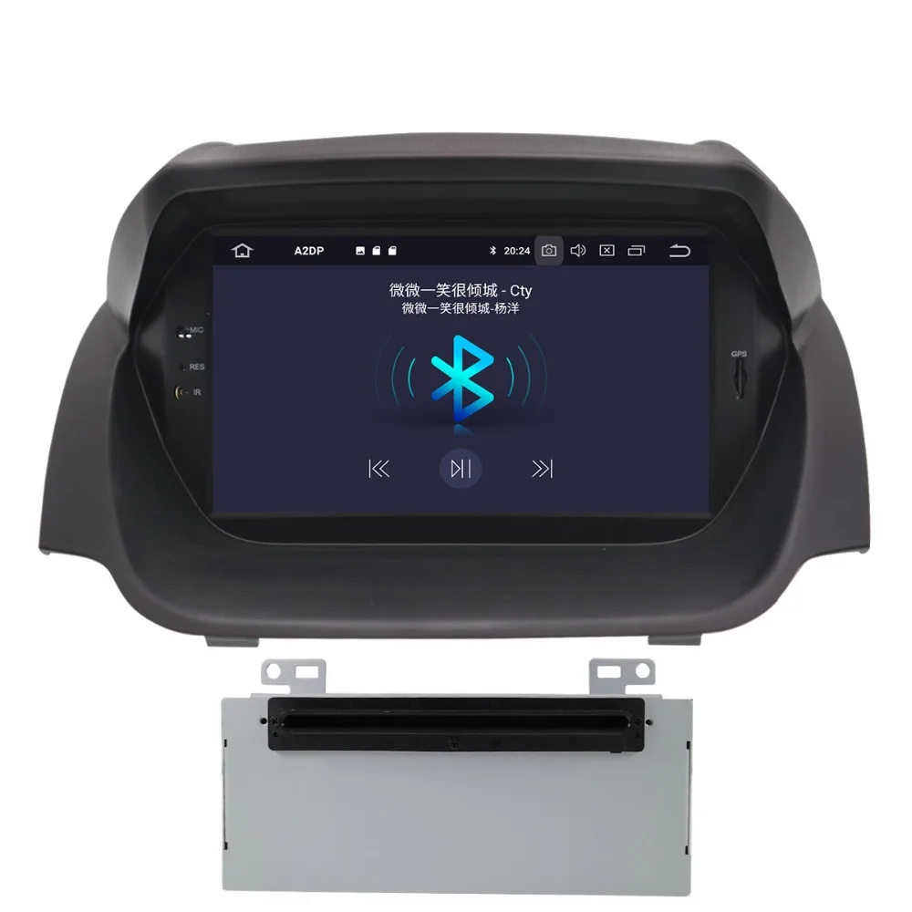 Автомобильный DVD плеер Aotsr Android 9 0 с GPS навигацией для Ford Fiesta 2013 2016 мультимедийный 2