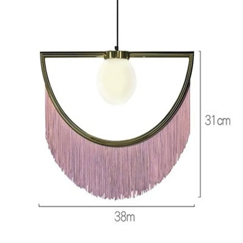 

Postmodern Creative Tassel Fashion Living Room Sofa Chandelier Art Bedside Bedroom Restaurant Model Room Decoration Chandelier