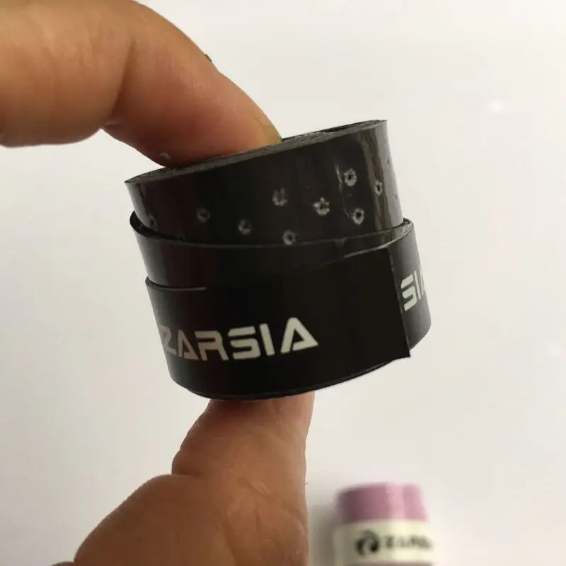 4 шт., ZR-04, для тенниса, для бадминтона, теннисная ракетка, вязкая, перфорированная - Цвет: Черный