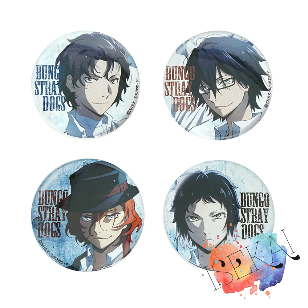 Металлическая брошь значок Bungo Stray Dogs аниме Vol.4 дазай Осаму накара чуя Chuuya Akutagawa