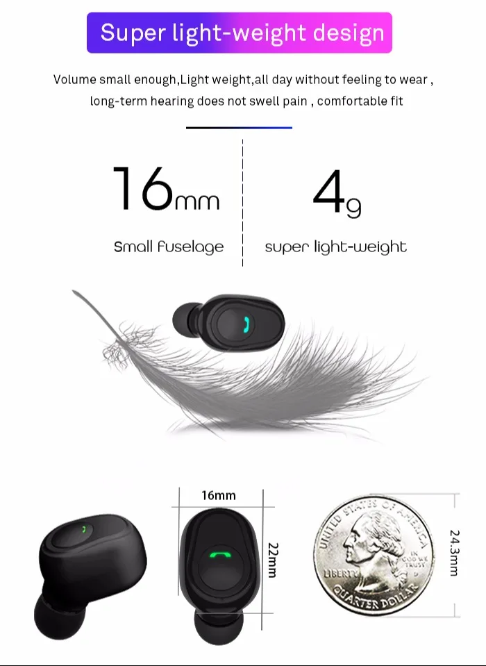 R25 TWS V5.0 мини беспроводные Bluetooth наушники, стерео наушники-вкладыши, гарнитура с зарядным устройством 6000 мАч, микрофон HiFi, глубокий бас звук, беспроводные