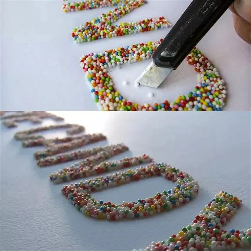 1 бутылка 8 мм пенопластовый шар DIY аксессуары для поделок цветной бутилированный