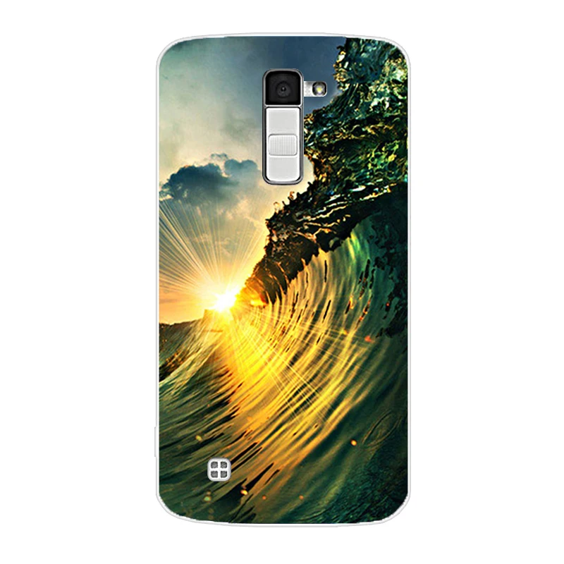 Мягкий ТПУ чехол для телефона LG K10 K 10 LTE K420N K430 K430DS 5 3 дюйма задняя крышка с